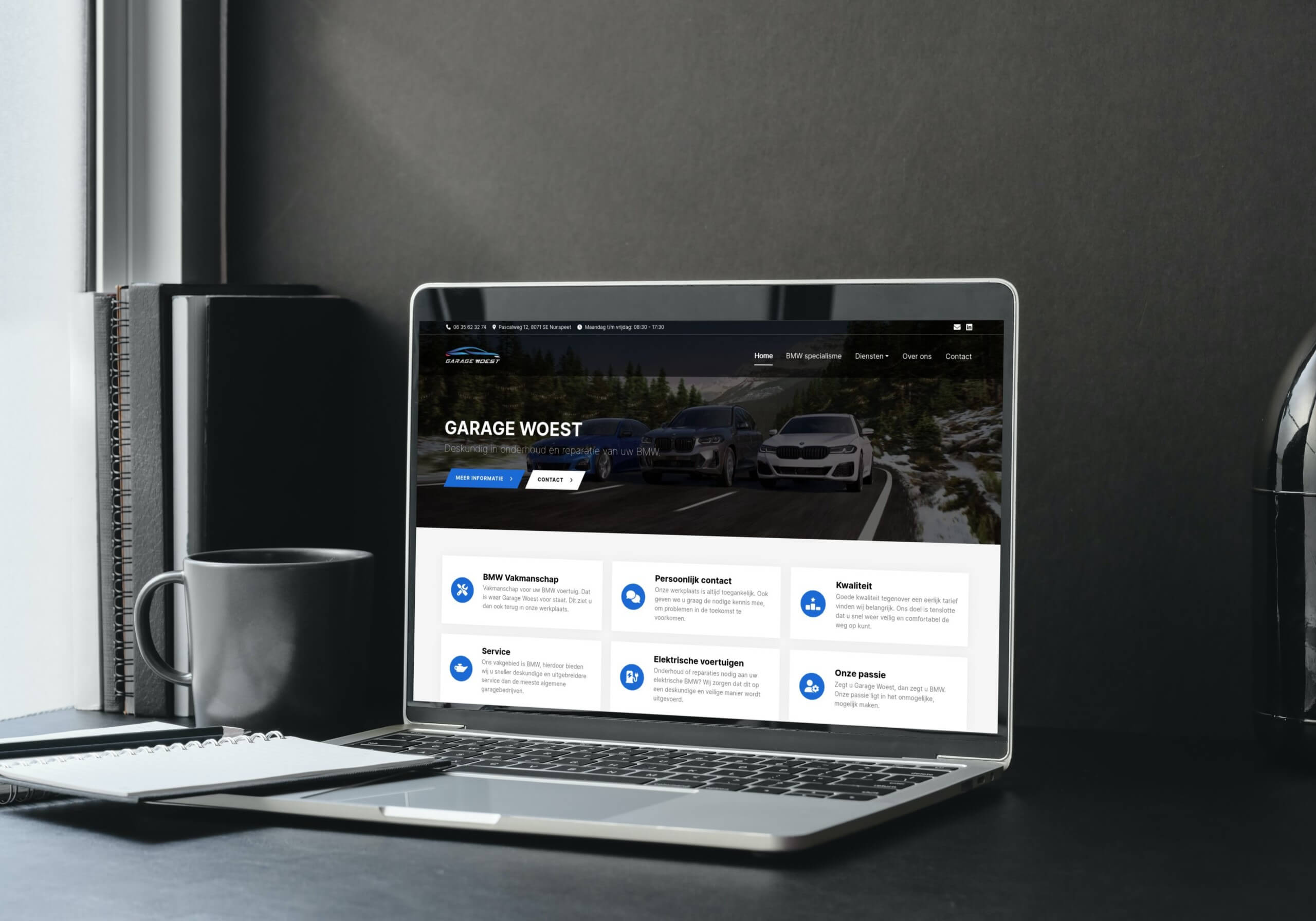 Garage woest nieuwe website